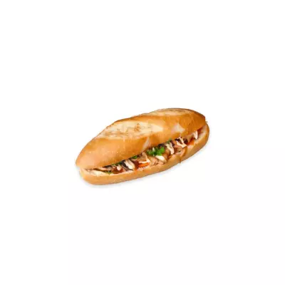 Vietnamese Baguette with Chicken Mushroom Sauce