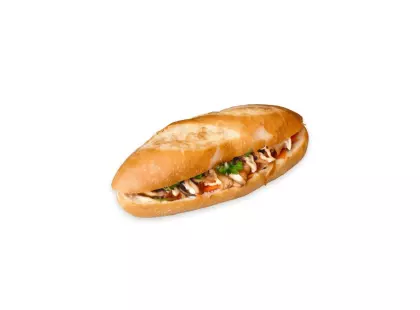 Vietnamese Baguette with Chicken Mushroom Sauce